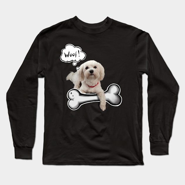 Maltese funny Long Sleeve T-Shirt by HeArtTatttoo